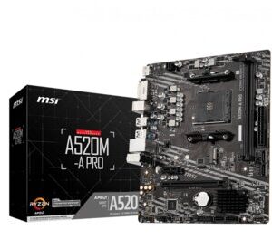 Motherboard MSI A520M-A PRO AMD A520 AM4 DDR4