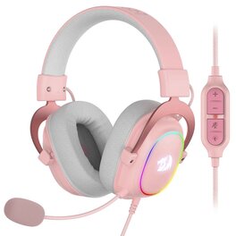 Auricular Redragon Zeus X Stereo Pink RGB