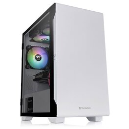 Gabinete Thermaltake S100 TG C/Coolers x1 Vidrio Templado White