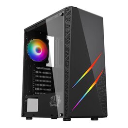 Gabinete Raptor Blaze Force TG C/Coolers x1 RGB Vidrio Templado