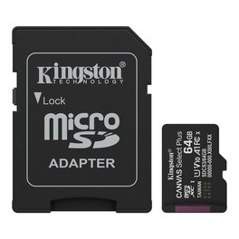 Memoria Micro SD 64Gb Kingston Canvas Select Plus G3 C10 C/Adap...