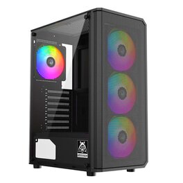 Gabinete Arkham Mel ATX C/Coolers x4 ARGB