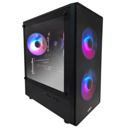 Gabinete Sentey T5 TG C/Coolers x3 ARGB Vidrio Templado