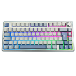 Teclado Mecánico Aula F75 Blue White Dark Reaper Switch...