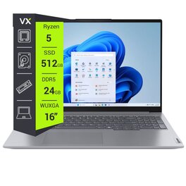 Notebook Lenovo Thinkbook 16 G7 Ryzen 5 7535HS 24GB 512GB 16"...