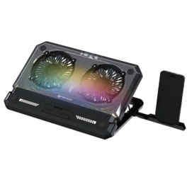 Base para Notebook Fantech NC21 C/Cooler USB A-C RGB Negro